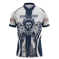 Custom England Football 2026 Zipper Polo Shirt Three Lions Special Style
