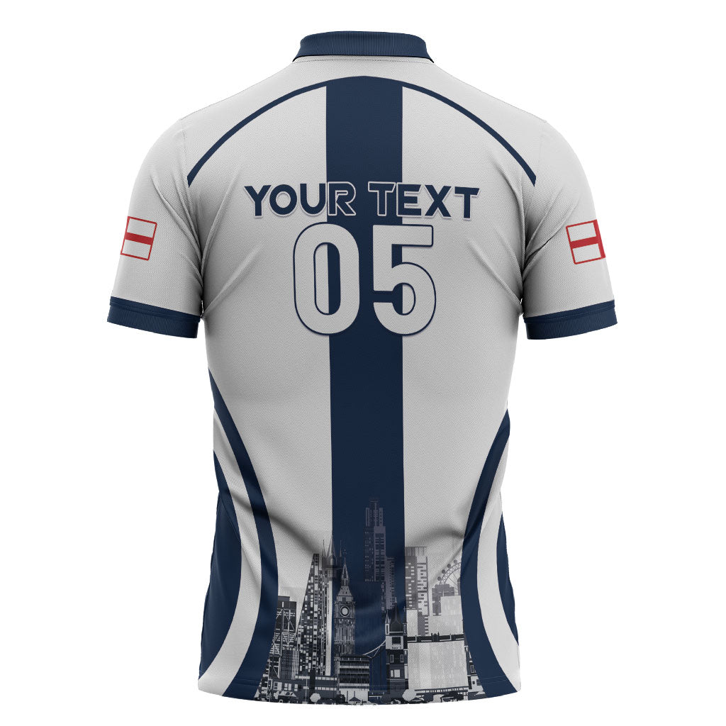 Custom England Football 2026 Zipper Polo Shirt Three Lions Special Style