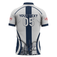Custom England Football 2026 Zipper Polo Shirt Three Lions Special Style