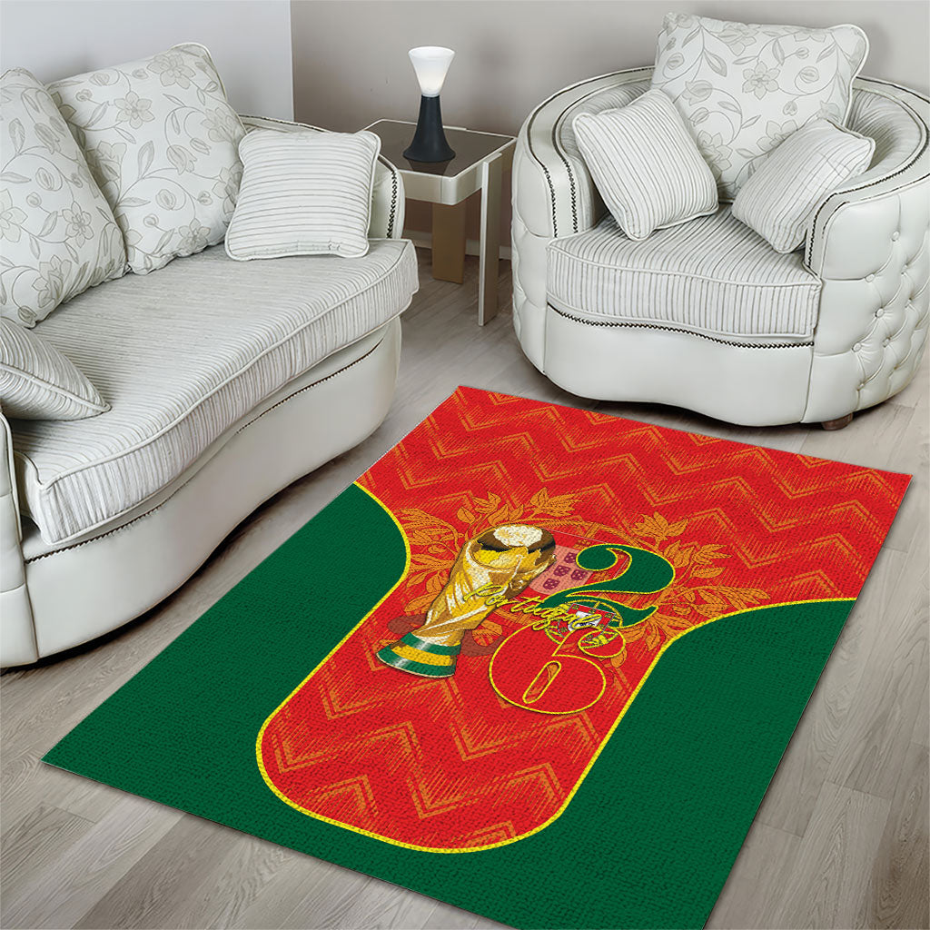 Portugal Football 2026 Area Rug Road To Glory