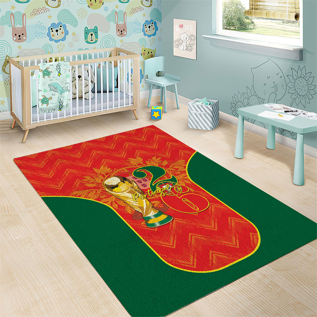Portugal Football 2026 Area Rug Road To Glory