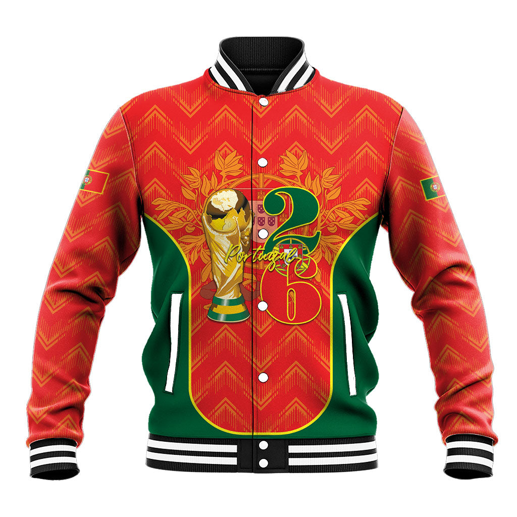 Custom Portugal Football 2026 Baseball Jacket Road To Glory