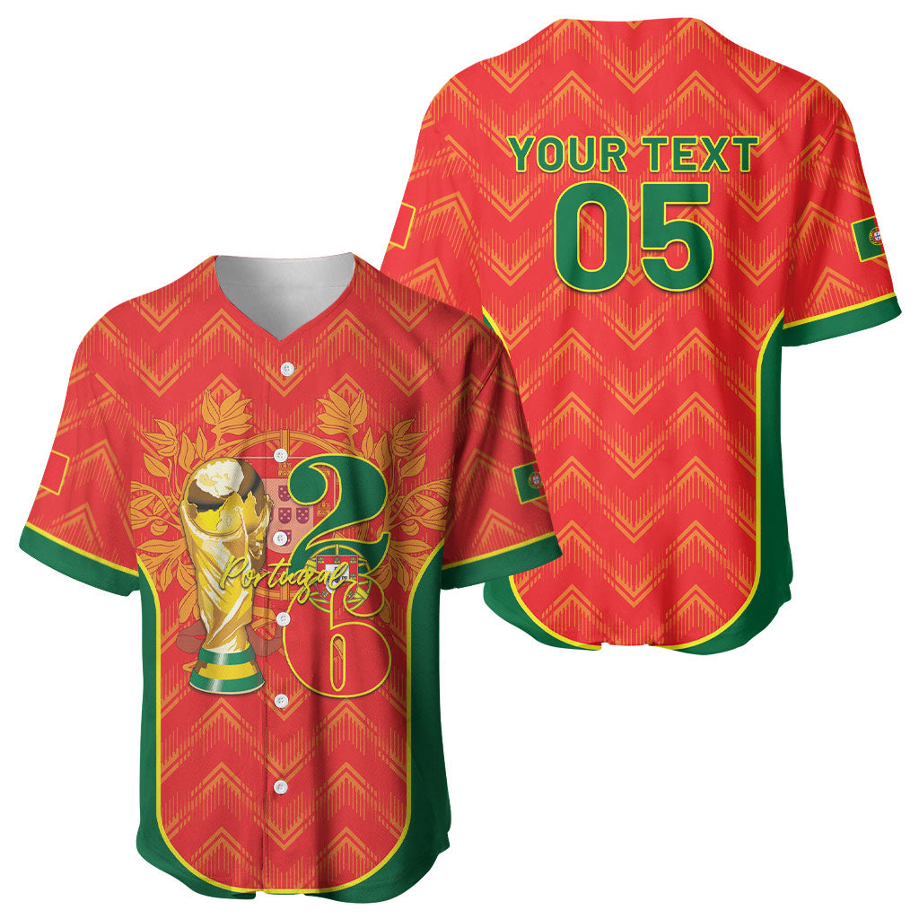 Custom Portugal Football 2026 Baseball Jersey Road To Glory
