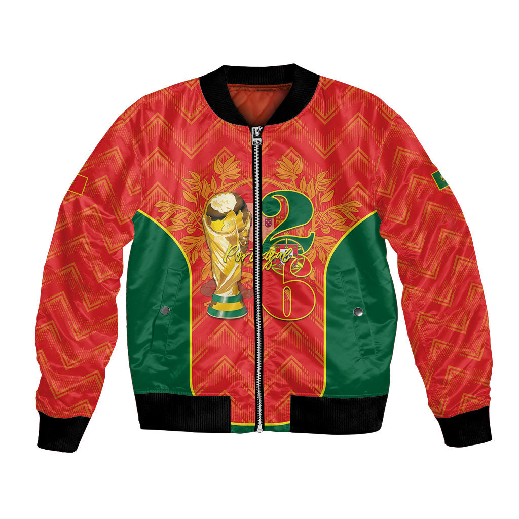 Custom Portugal Football 2026 Bomber Jacket Road To Glory