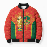 Custom Portugal Football 2026 Bomber Puffer Jacket Road To Glory
