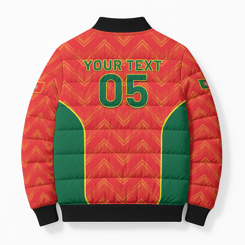 Custom Portugal Football 2026 Bomber Puffer Jacket Road To Glory