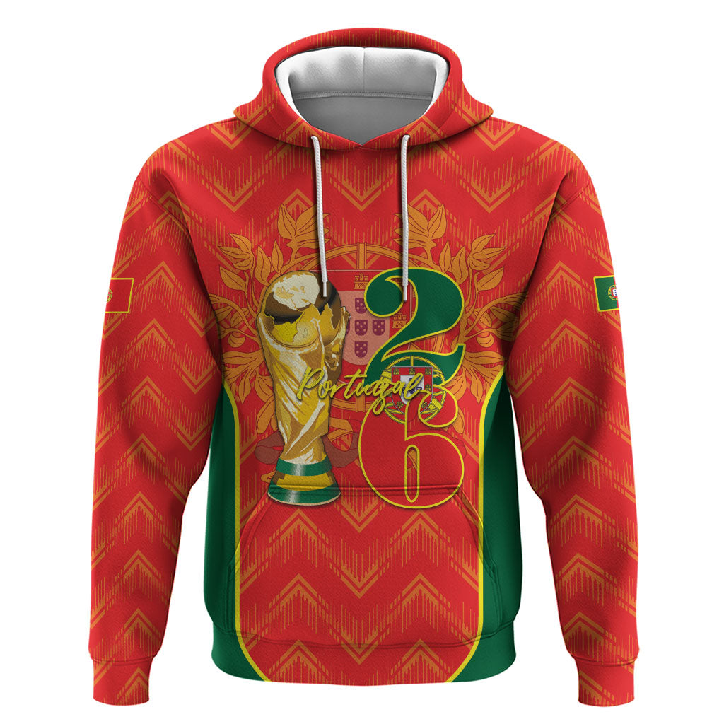 Custom Portugal Football 2026 Hoodie Road To Glory