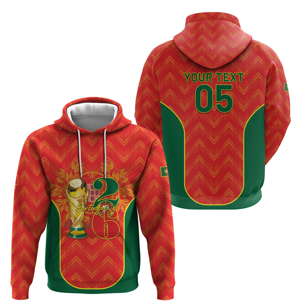 Custom Portugal Football 2026 Hoodie Road To Glory