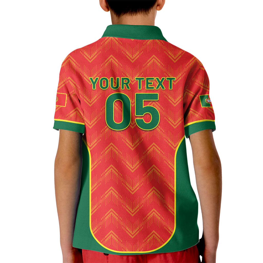 Custom Portugal Football 2026 Kid Polo Shirt Road To Glory