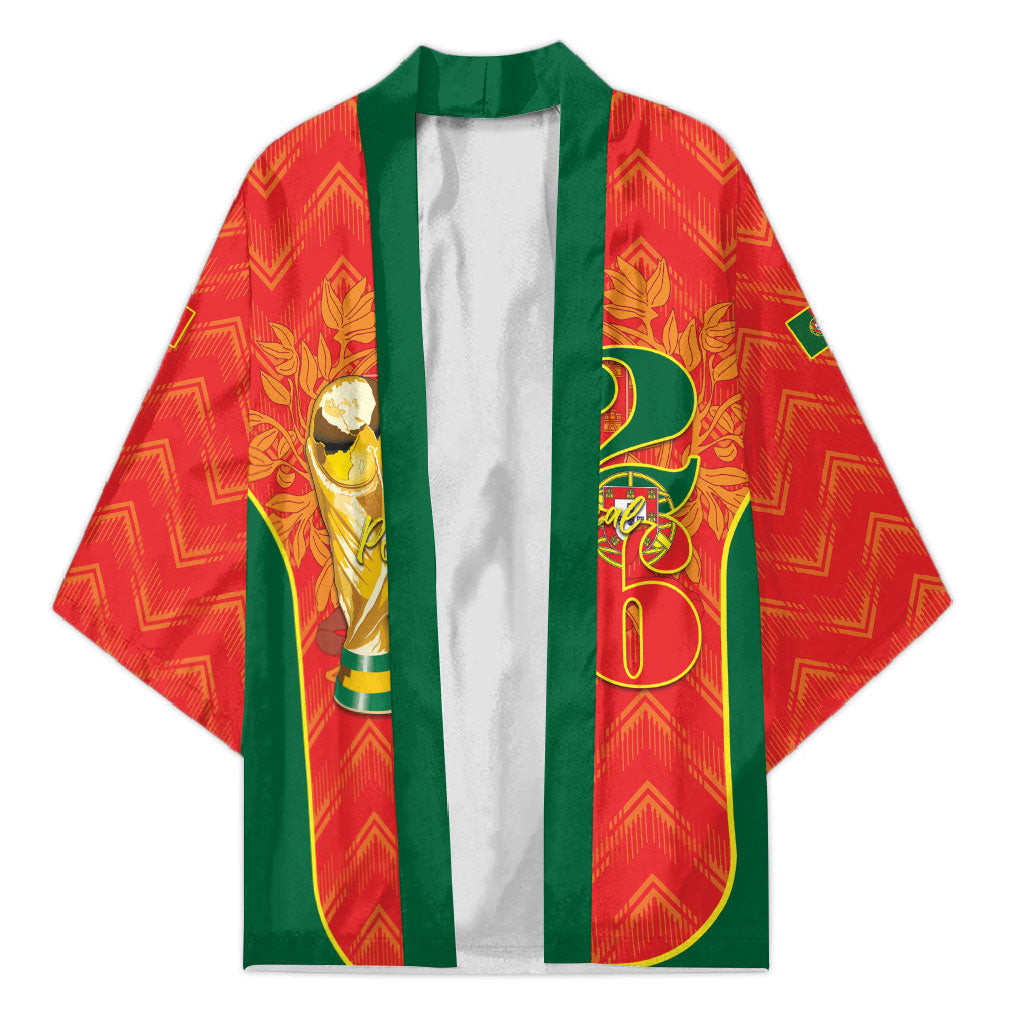 Custom Portugal Football 2026 Kimono Road To Glory