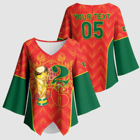 Custom Portugal Football 2026 Kimono Sleeve Blouse Road To Glory