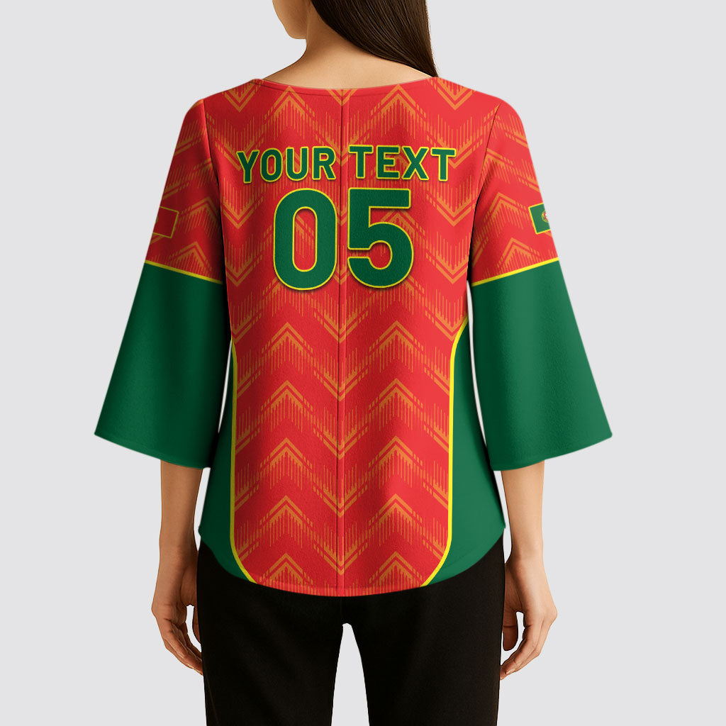 Custom Portugal Football 2026 Kimono Sleeve Blouse Road To Glory