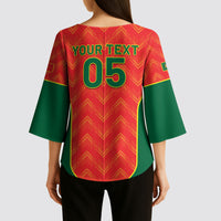 Custom Portugal Football 2026 Kimono Sleeve Blouse Road To Glory