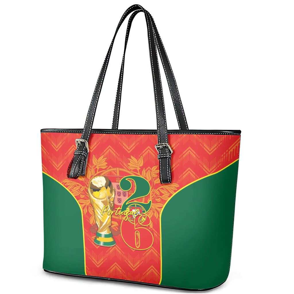 Portugal Football 2026 Leather Tote Bag Road To Glory