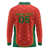 Custom Portugal Football 2026 Long Sleeve Polo Shirt Road To Glory