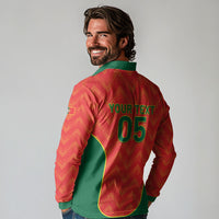 Custom Portugal Football 2026 Long Sleeve Polo Shirt Road To Glory