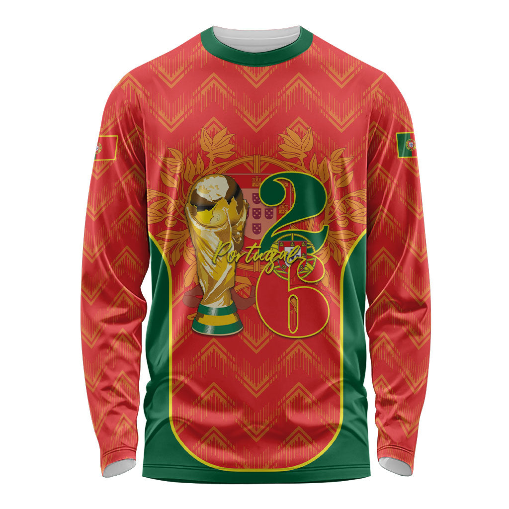 Custom Portugal Football 2026 Long Sleeve Shirt Road To Glory
