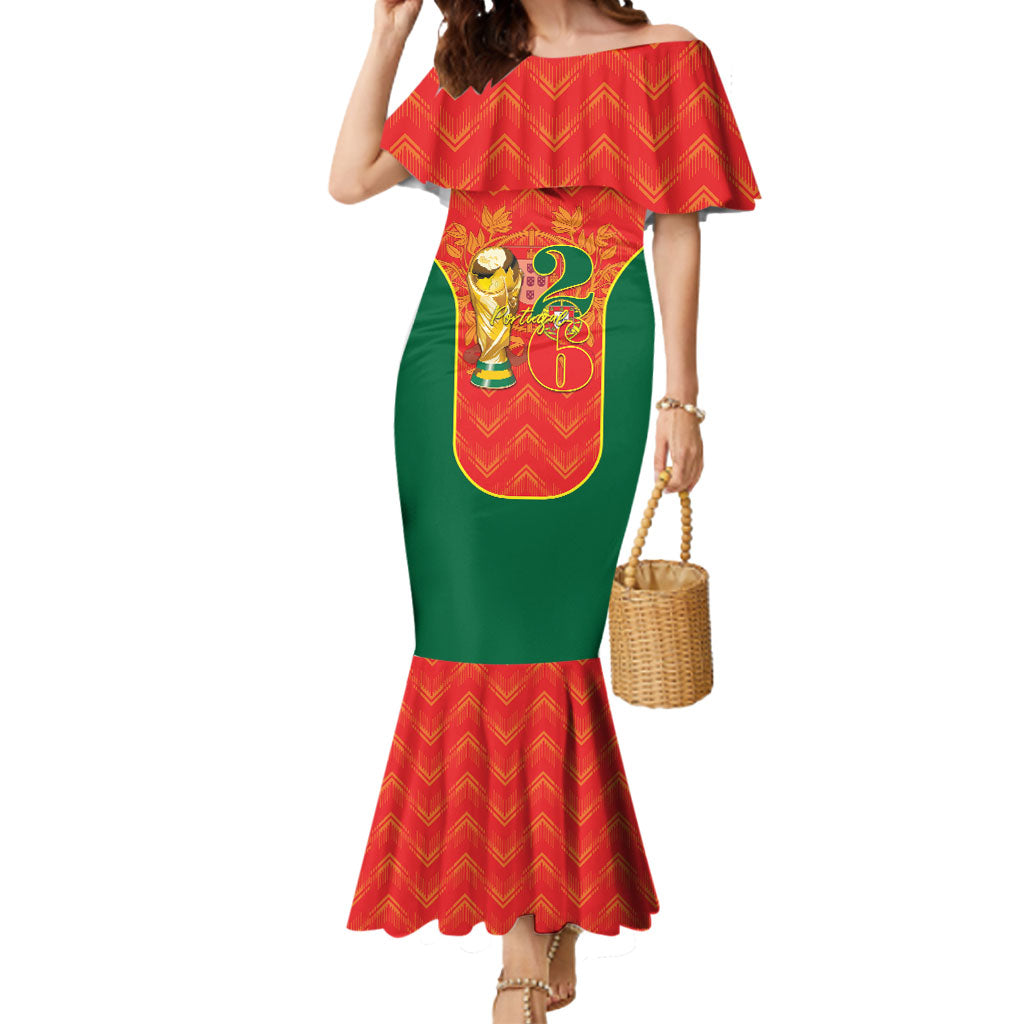Custom Portugal Football 2026 Mermaid Dress Road To Glory