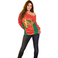 Custom Portugal Football 2026 Off Shoulder Sweater Road To Glory