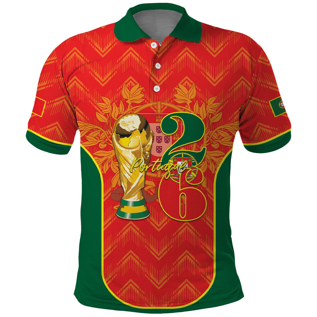 Custom Portugal Football 2026 Polo Shirt Road To Glory