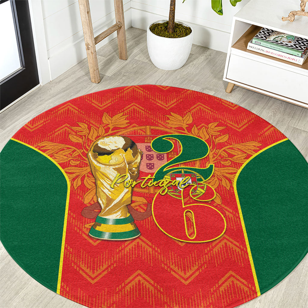 Portugal Football 2026 Round Carpet Road To Glory