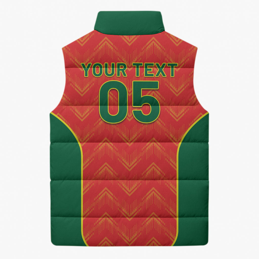 Custom Portugal Football 2026 Sleeveless Puffer Jacket Road To Glory