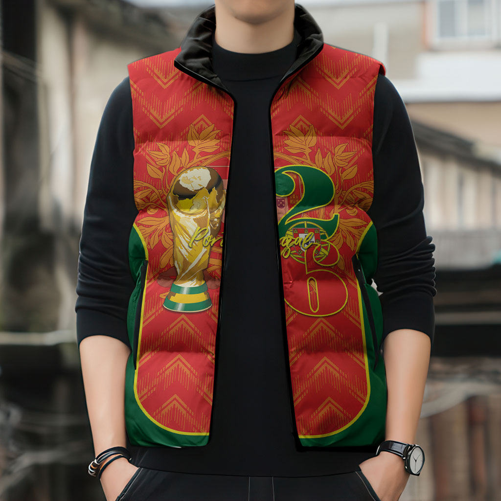 Custom Portugal Football 2026 Sleeveless Puffer Jacket Road To Glory