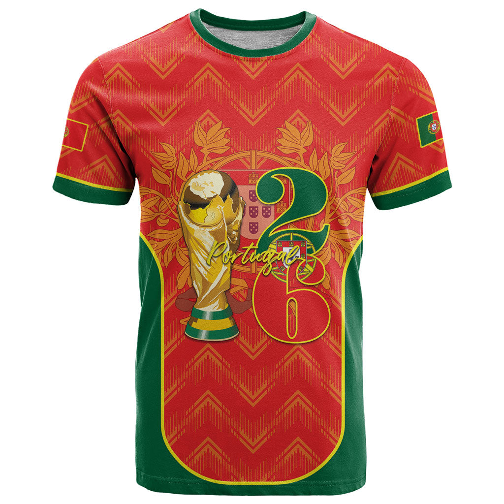 Custom Portugal Football 2026 T Shirt Road To Glory