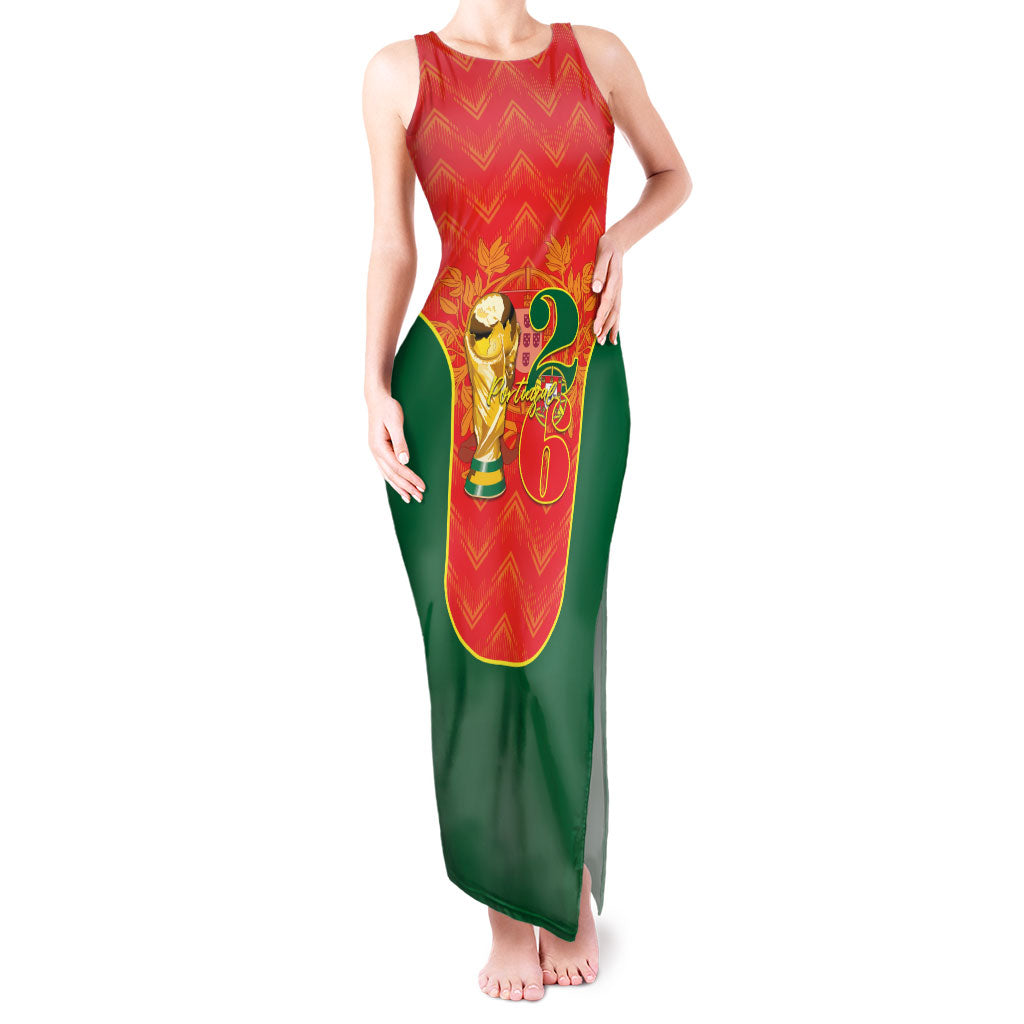Custom Portugal Football 2026 Tank Maxi Dress Road To Glory