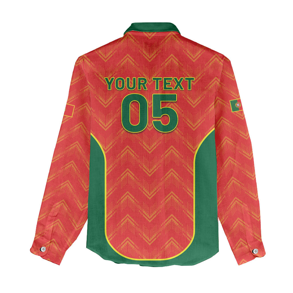 Custom Portugal Football 2026 Women Casual Shirt Road To Glory