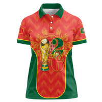 Custom Portugal Football 2026 Women Polo Shirt Road To Glory