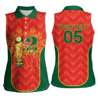 Custom Portugal Football 2026 Women Sleeveless Polo Shirt Road To Glory
