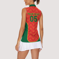 Custom Portugal Football 2026 Women Sleeveless Polo Shirt Road To Glory