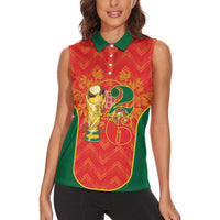 Custom Portugal Football 2026 Women Sleeveless Polo Shirt Road To Glory