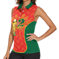 Custom Portugal Football 2026 Women Sleeveless Polo Shirt Road To Glory