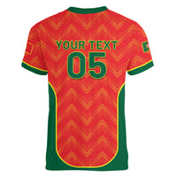 Custom Portugal Football 2026 Women V-Neck T-Shirt Road To Glory