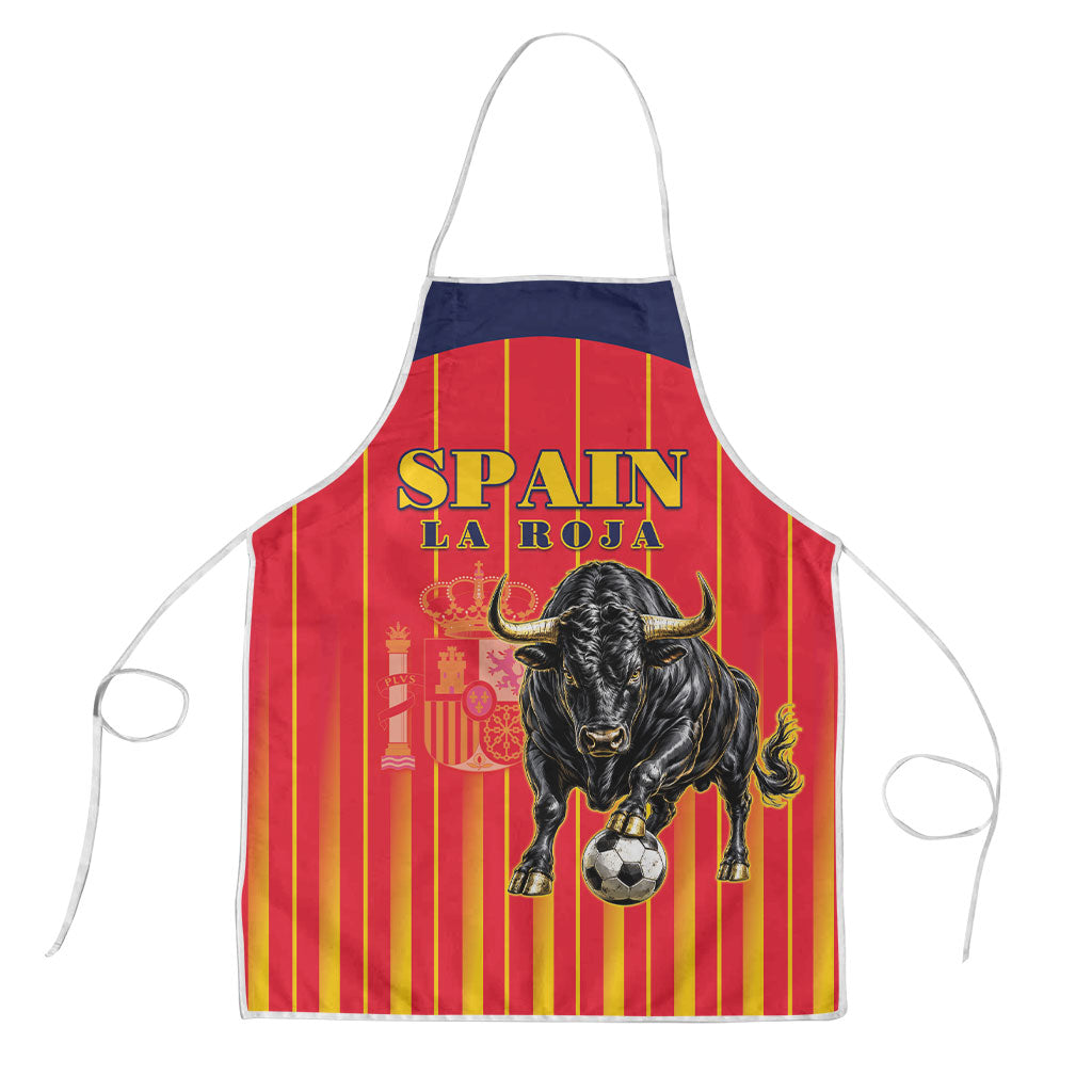 Spain Football 2026 Apron La Roja Brave Bull Striped Style
