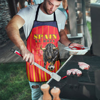 Spain Football 2026 Apron La Roja Brave Bull Striped Style