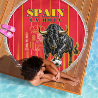 Spain Football 2026 Beach Blanket La Roja Brave Bull Striped Style