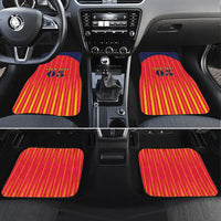 Custom Spain Football 2026 Car Mats La Roja Brave Bull Striped Style