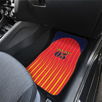 Custom Spain Football 2026 Car Mats La Roja Brave Bull Striped Style