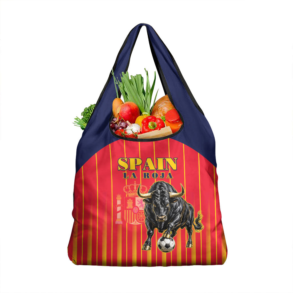 Spain Football 2026 Grocery Bag La Roja Brave Bull Striped Style