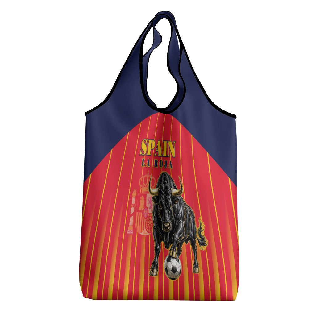 Spain Football 2026 Grocery Bag La Roja Brave Bull Striped Style