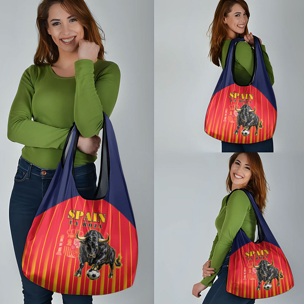 Spain Football 2026 Grocery Bag La Roja Brave Bull Striped Style