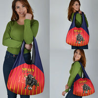 Spain Football 2026 Grocery Bag La Roja Brave Bull Striped Style