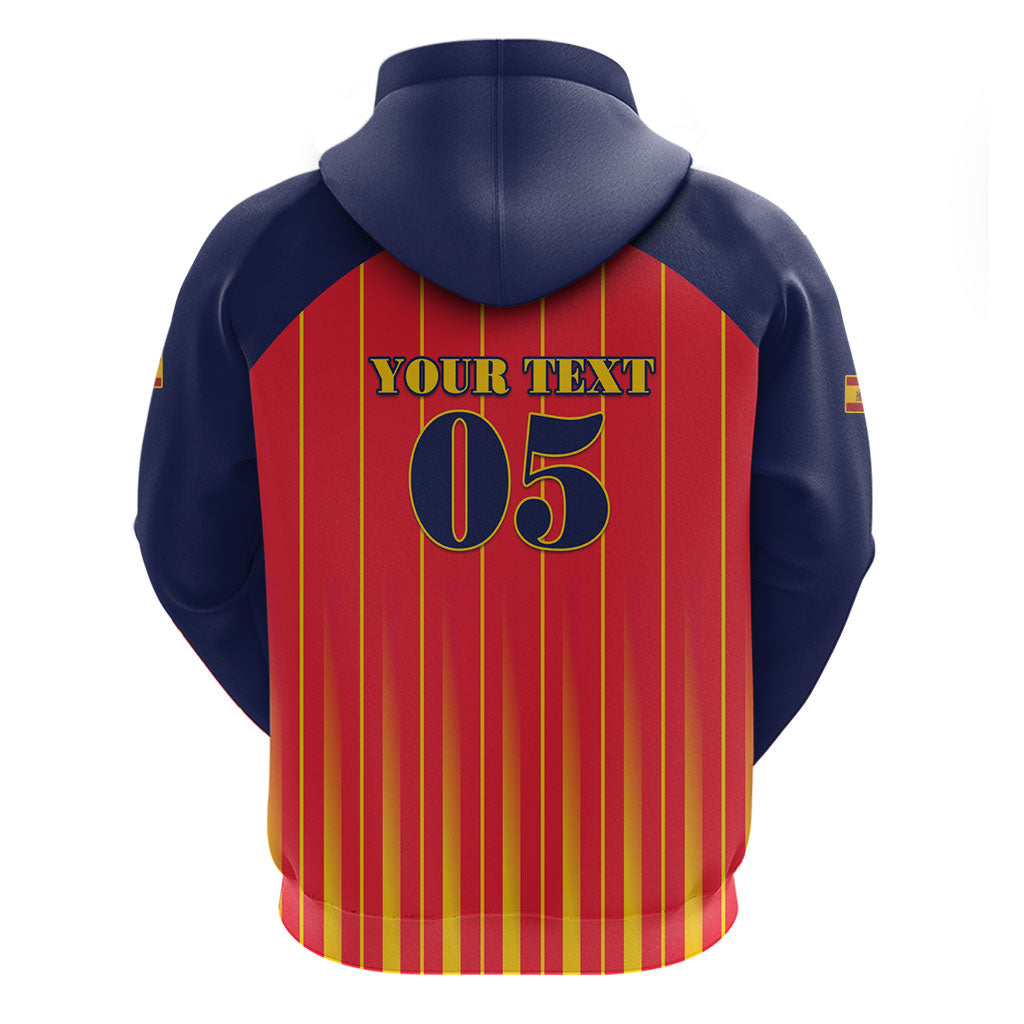 Custom Spain Football 2026 Hoodie La Roja Brave Bull Striped Style