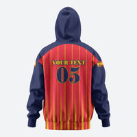 Custom Spain Football 2026 Hoodie La Roja Brave Bull Striped Style