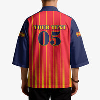 Custom Spain Football 2026 Kimono La Roja Brave Bull Striped Style
