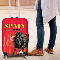 Spain Football 2026 Luggage Cover La Roja Brave Bull Striped Style