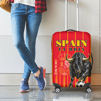 Spain Football 2026 Luggage Cover La Roja Brave Bull Striped Style